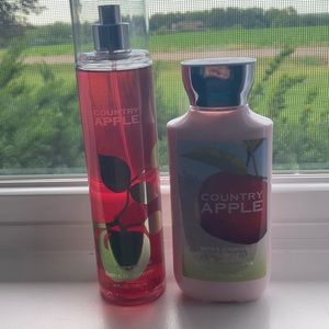 Bath and body works country Apple set